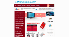 Desktop Screenshot of e-world-sales.com