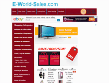 Tablet Screenshot of e-world-sales.com